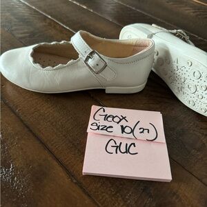 Geox Kids' Cream Mary Jane Dress Shoes